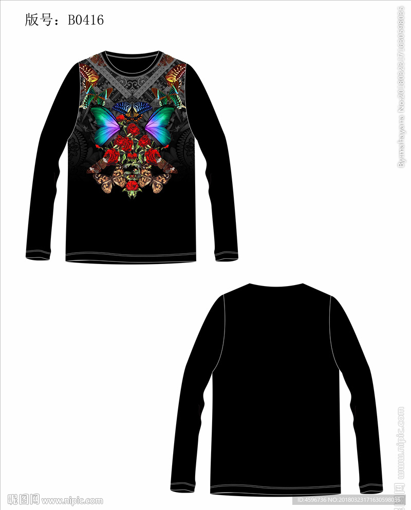 男装数码印花T恤