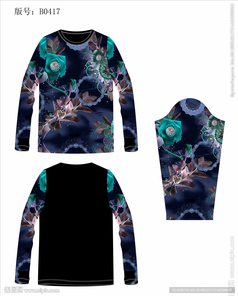 男装数码印花T恤