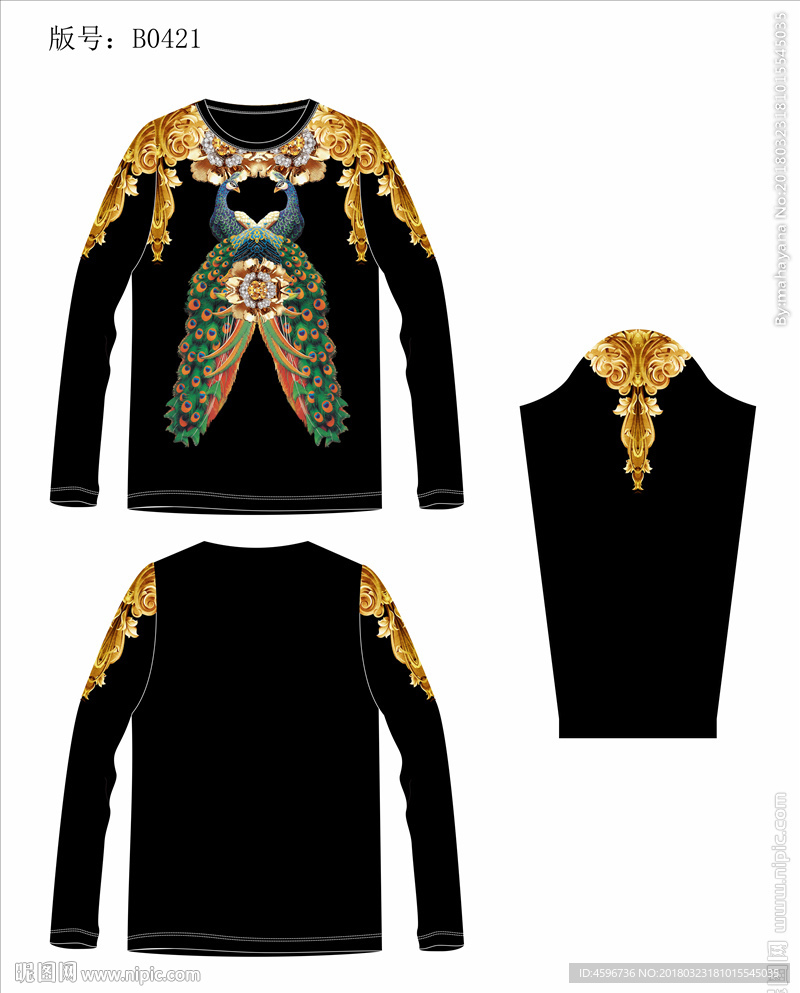 男装数码印花T恤