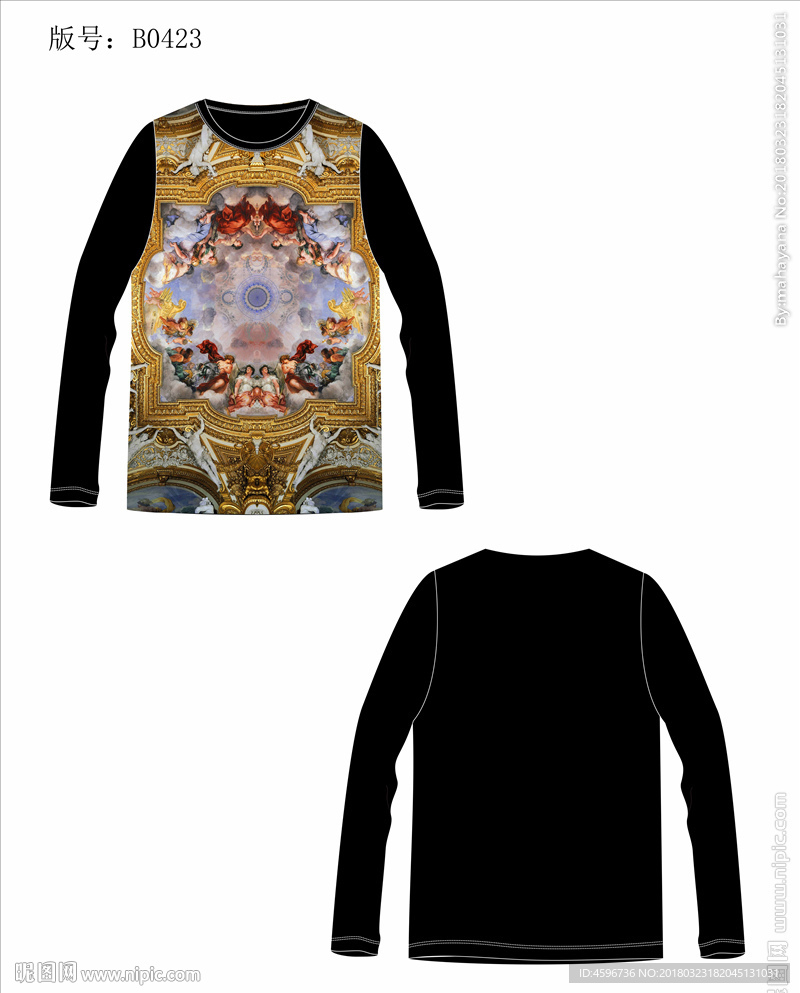 男装数码印花T恤