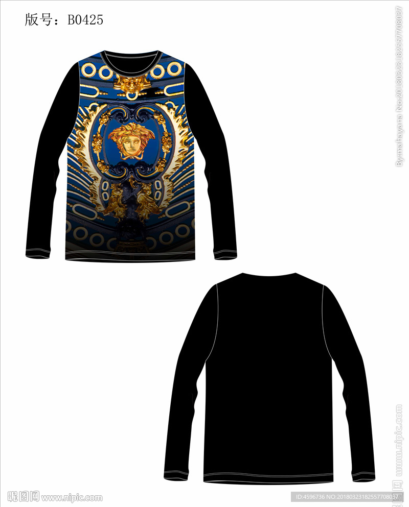 男装数码印花T恤