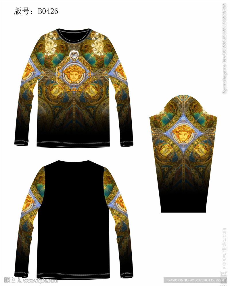 男装数码印花T恤