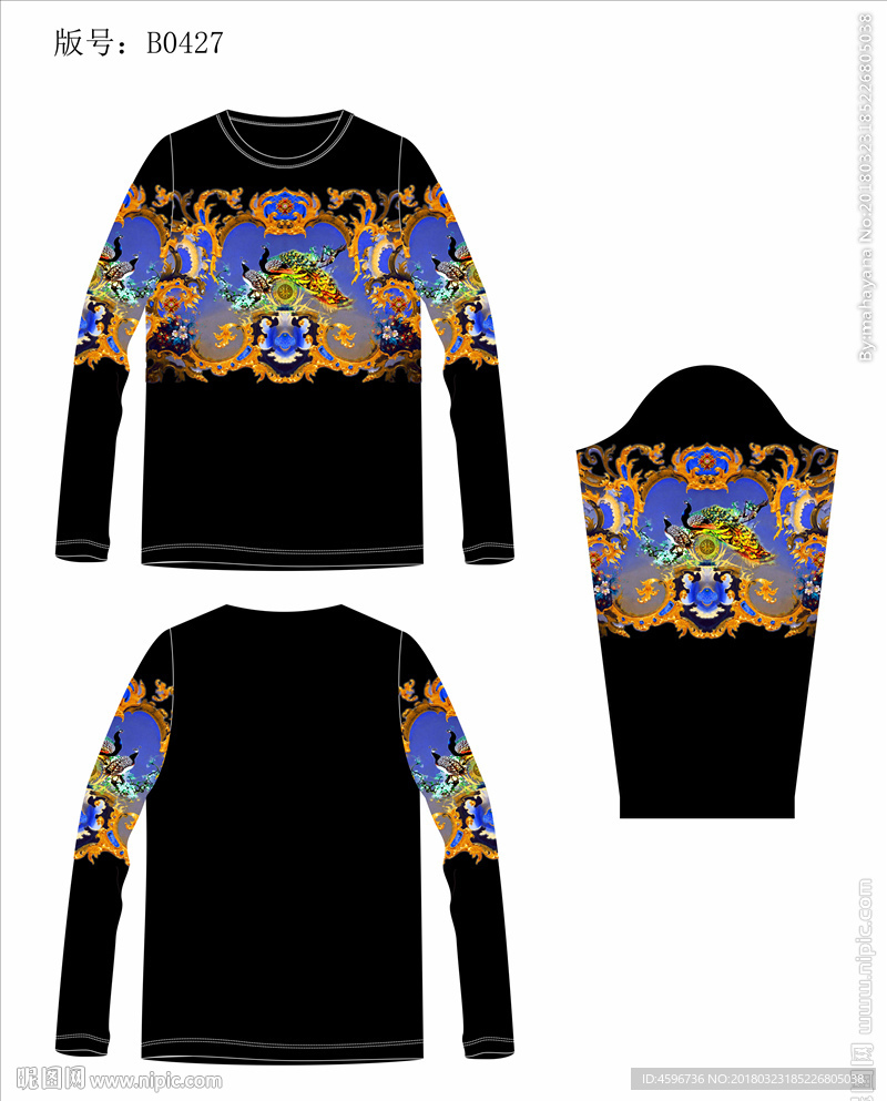 男装数码印花T恤