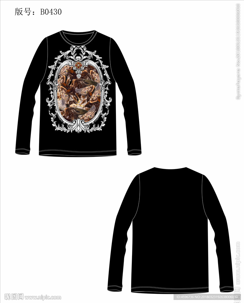 男装数码印花T恤