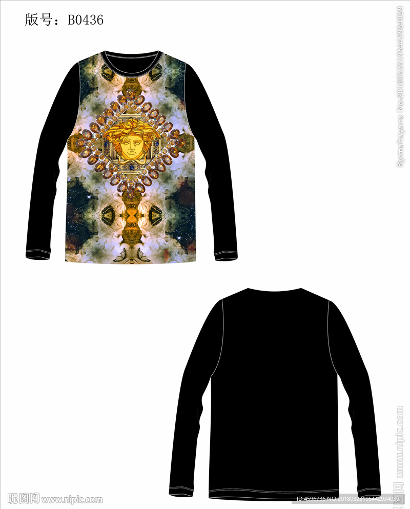 男装数码印花T恤