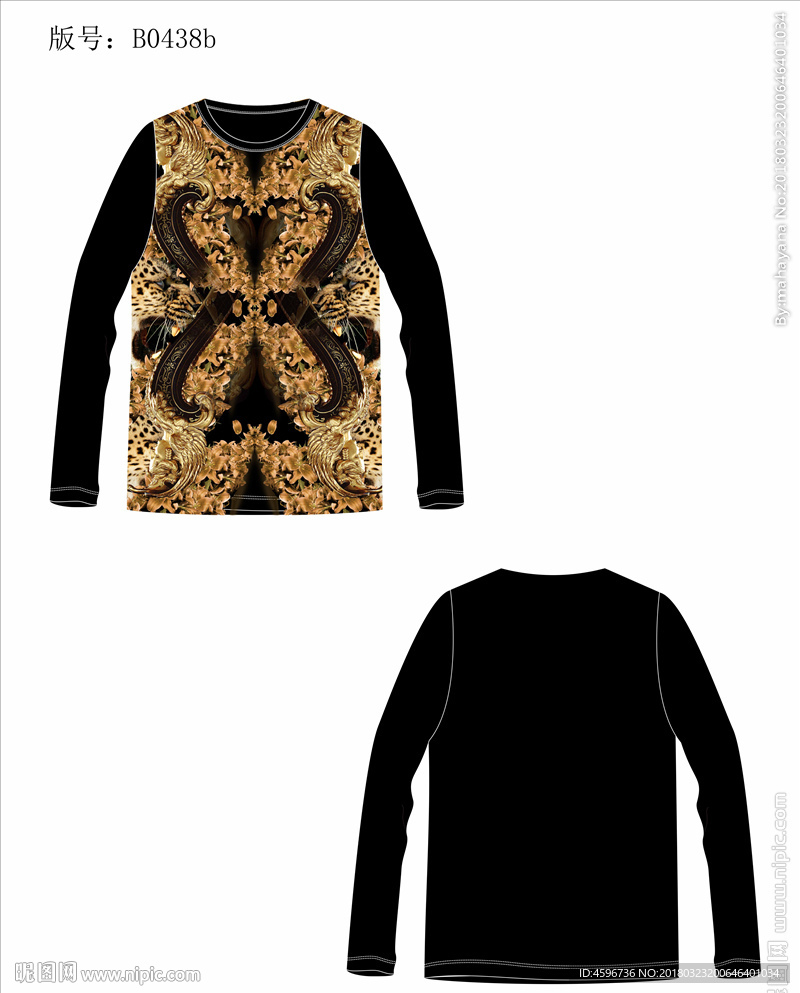 男装数码印花T恤