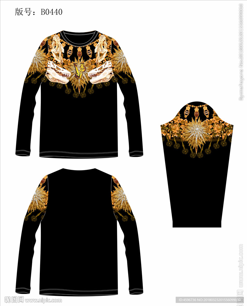 男装数码印花T恤