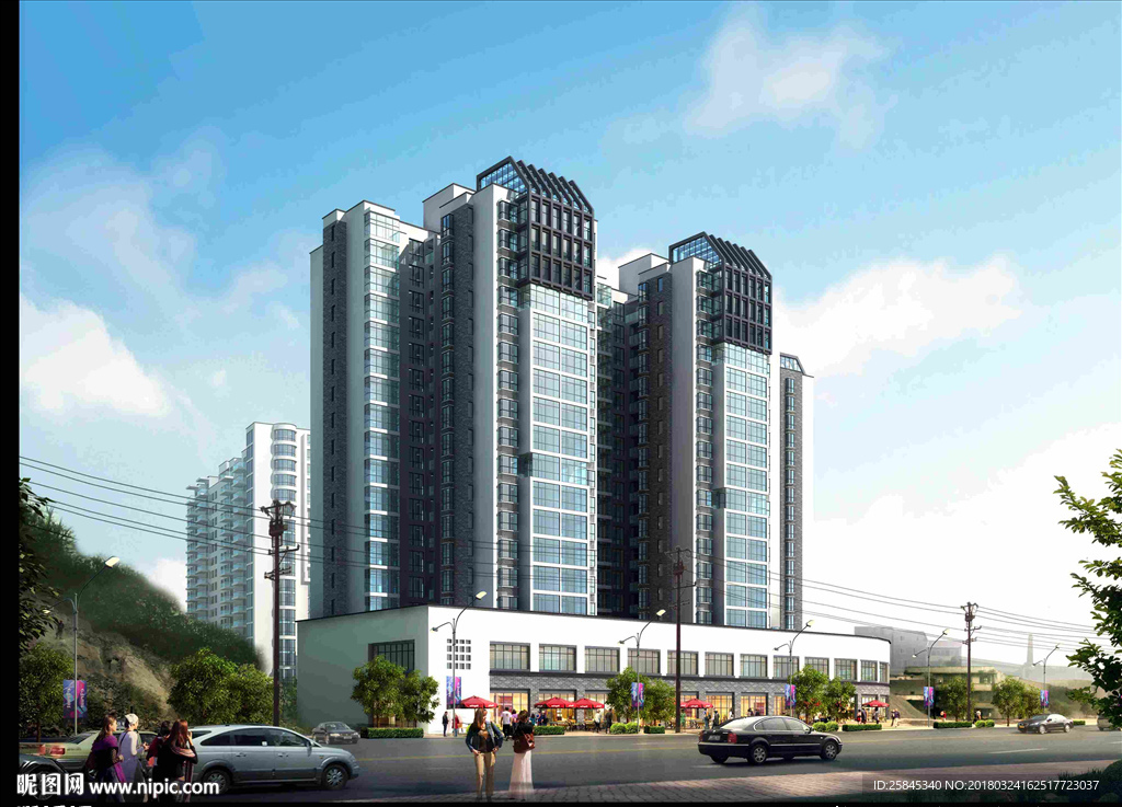 旧城改造商业街图