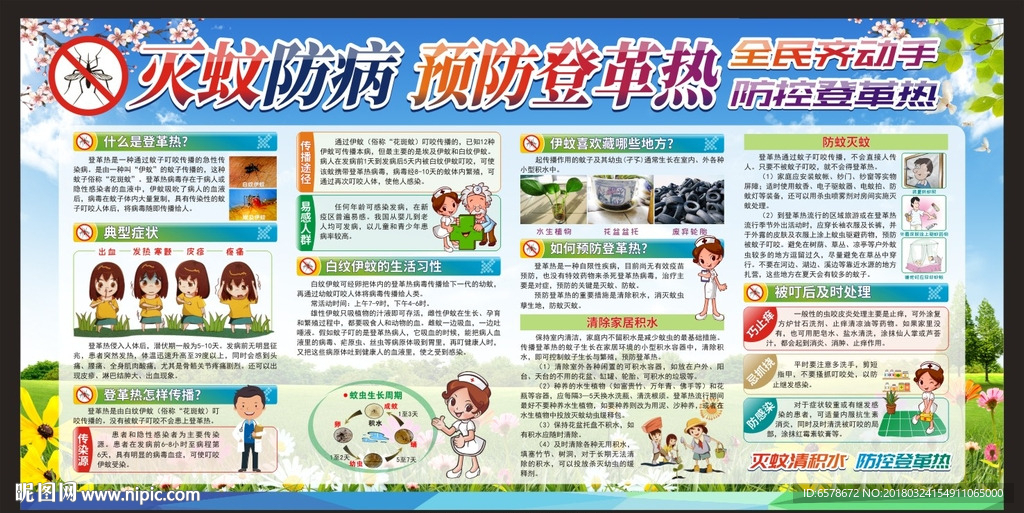 预防登革热宣传栏