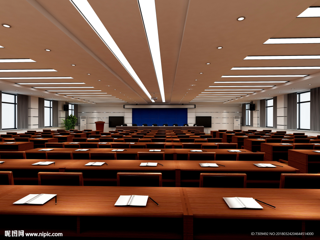 大型会议厅效果图