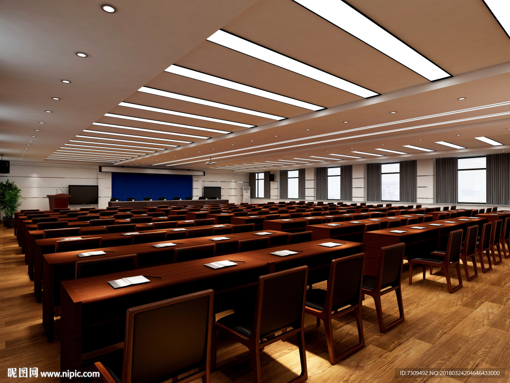 大型会议室效果图