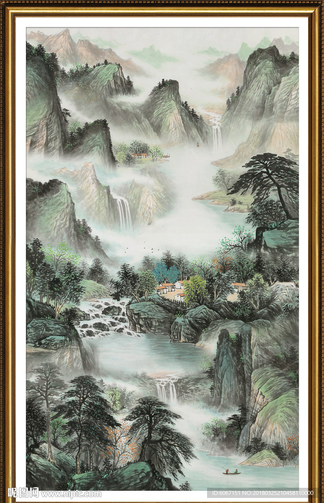 玄关山水画