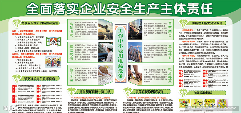 绿色企业工作安全生产宣传栏