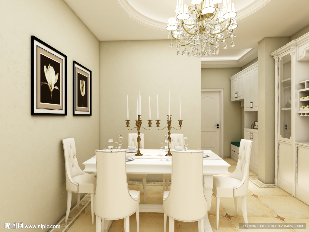 简欧客餐厅装修效果图