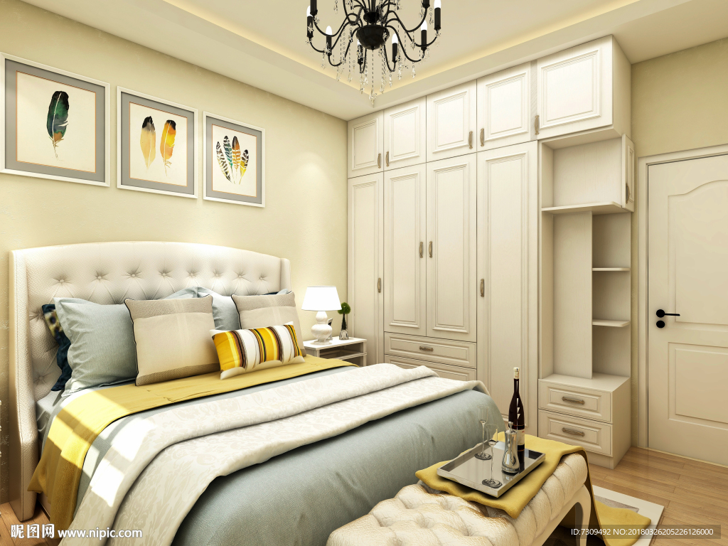 欧式室内次卧装修效果图