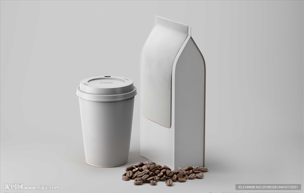 咖啡包装VI品牌样机模板