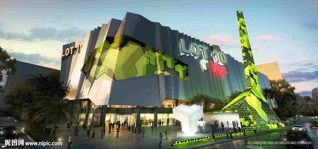 艺术建筑商业广场图