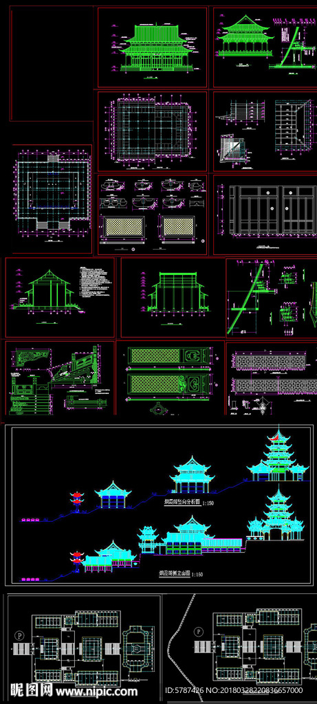 园林古建筑CAD图