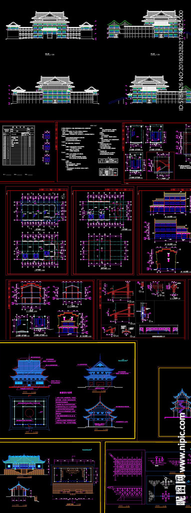 园林古建筑CAD图纸