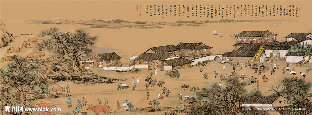 清明上河图背景