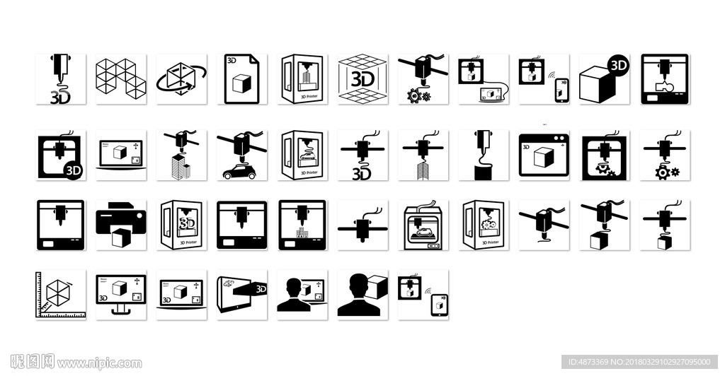 3D打印机设置图标