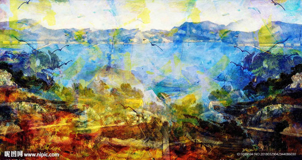 抽象油画