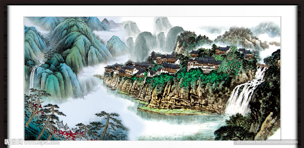 山水国画
