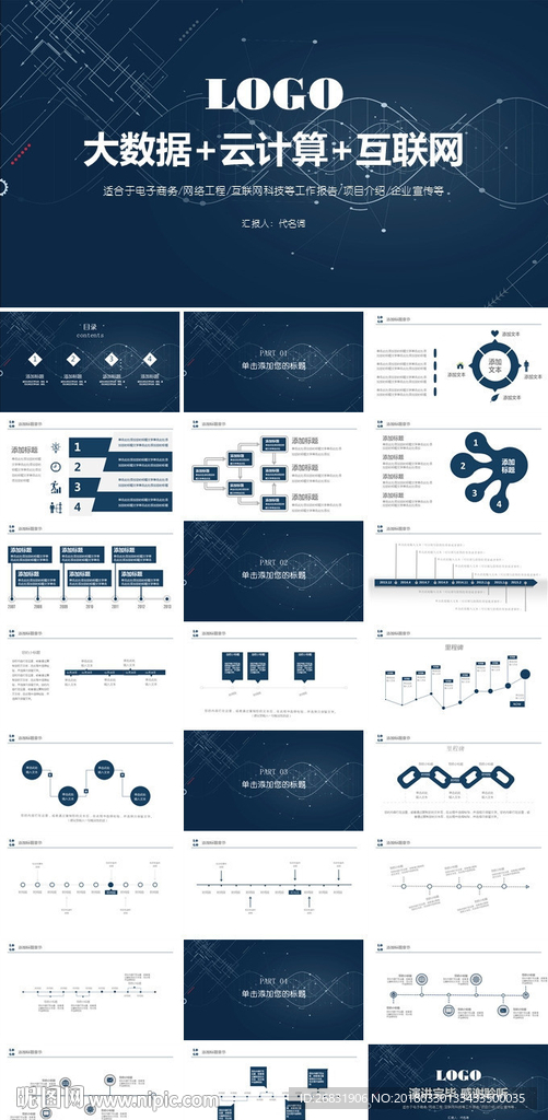 互联网企业宣传计划书方案PPT