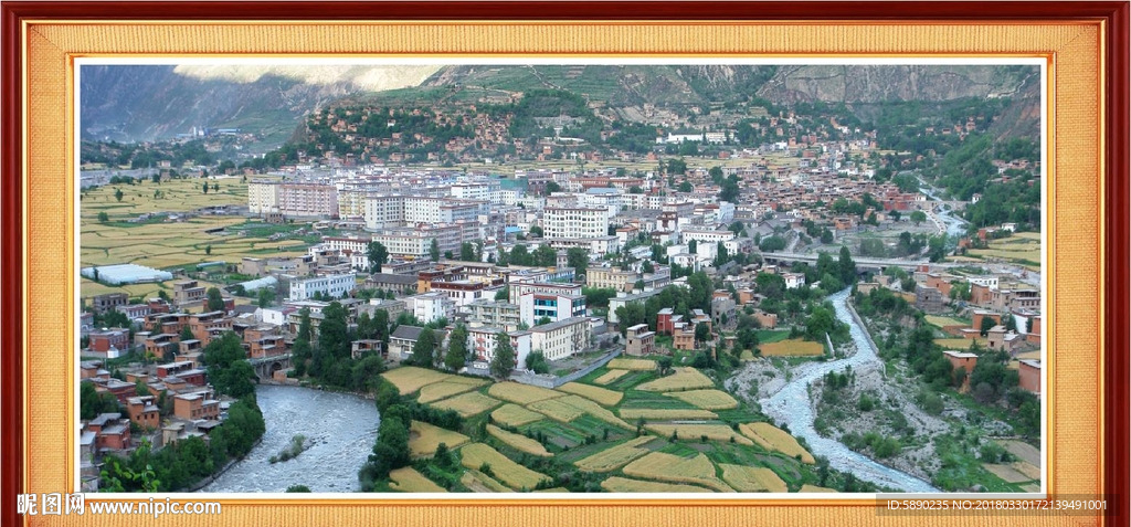 巴塘全景