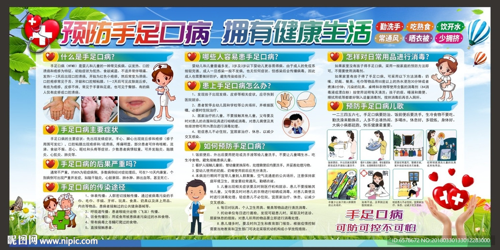 手足口病健康教育宣传栏