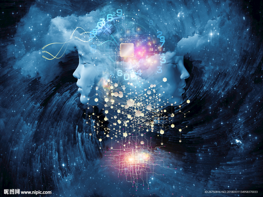 科幻数字超时空科技未来