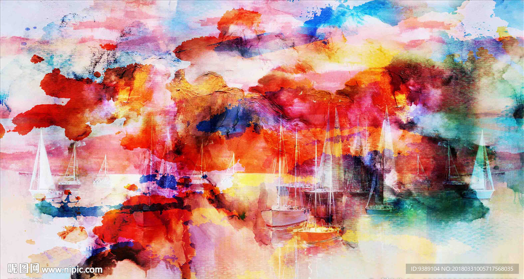 抽象油画