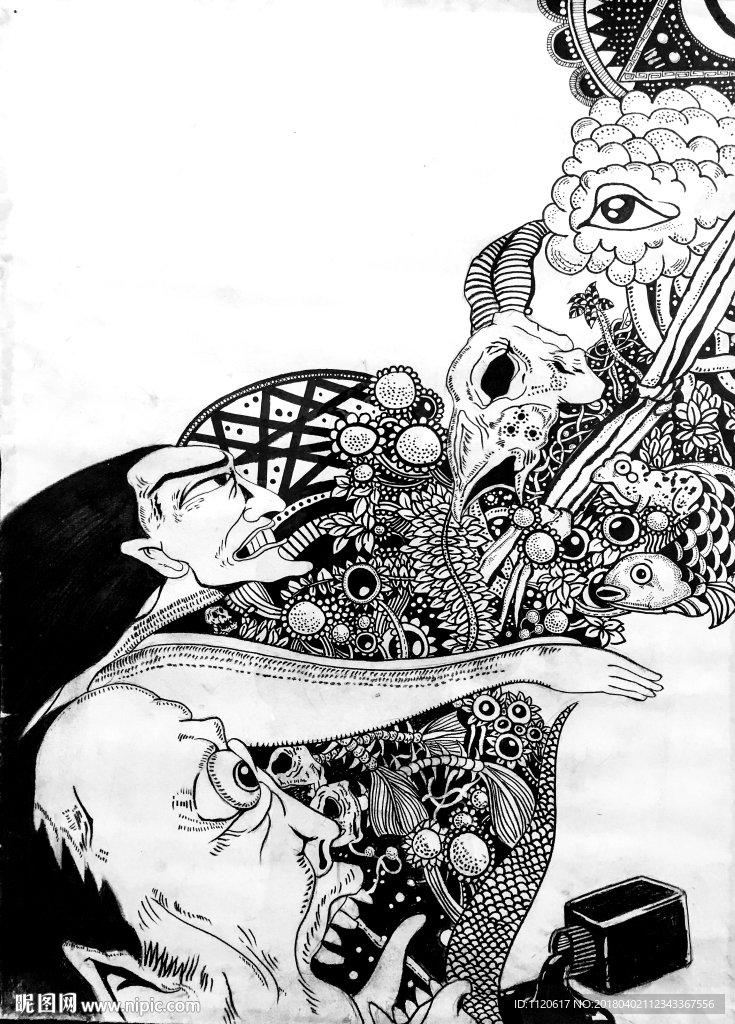 速写怪兽漫画