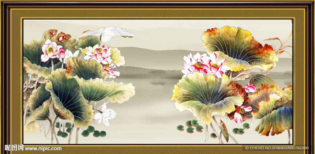 荷花图