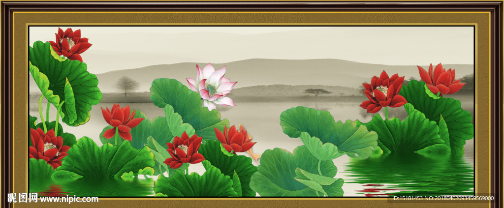 荷花图