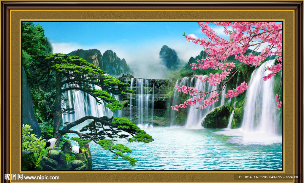 山水迎客松