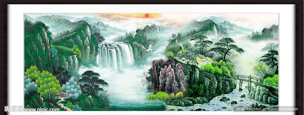 山水国画