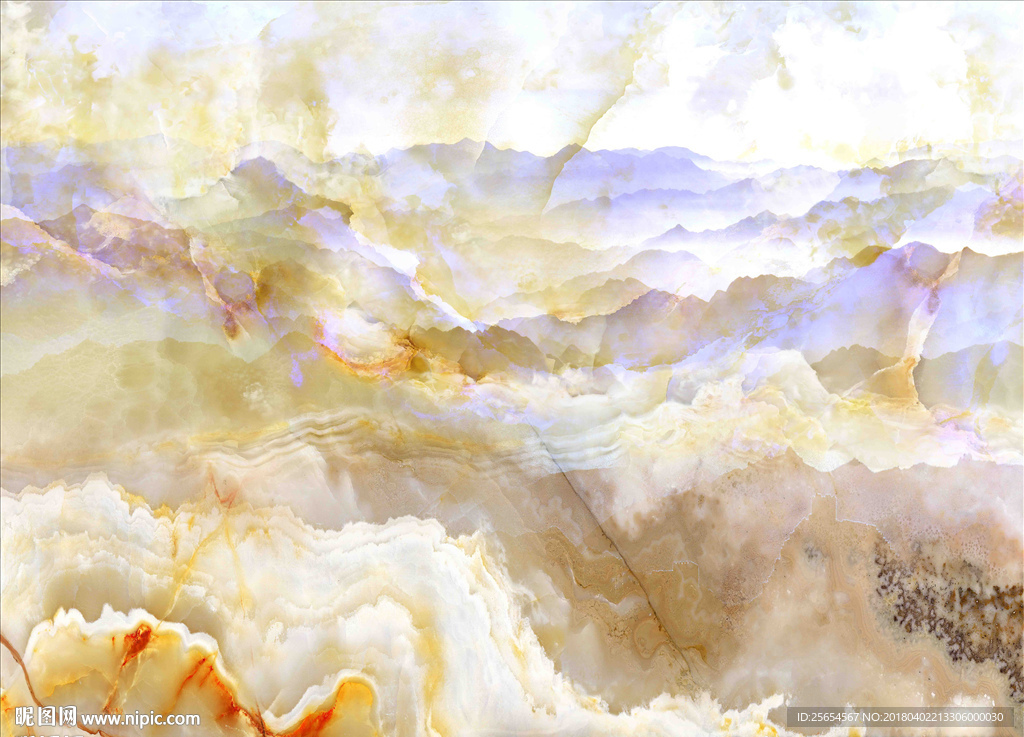 石纹山水大理石背景墙