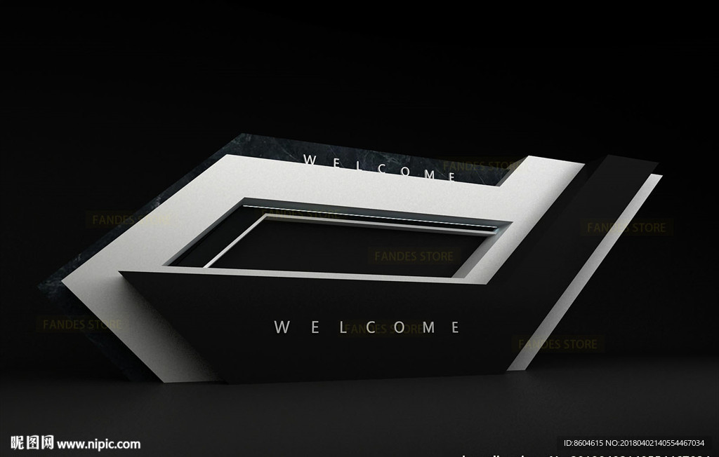 科技感展示墙形象墙