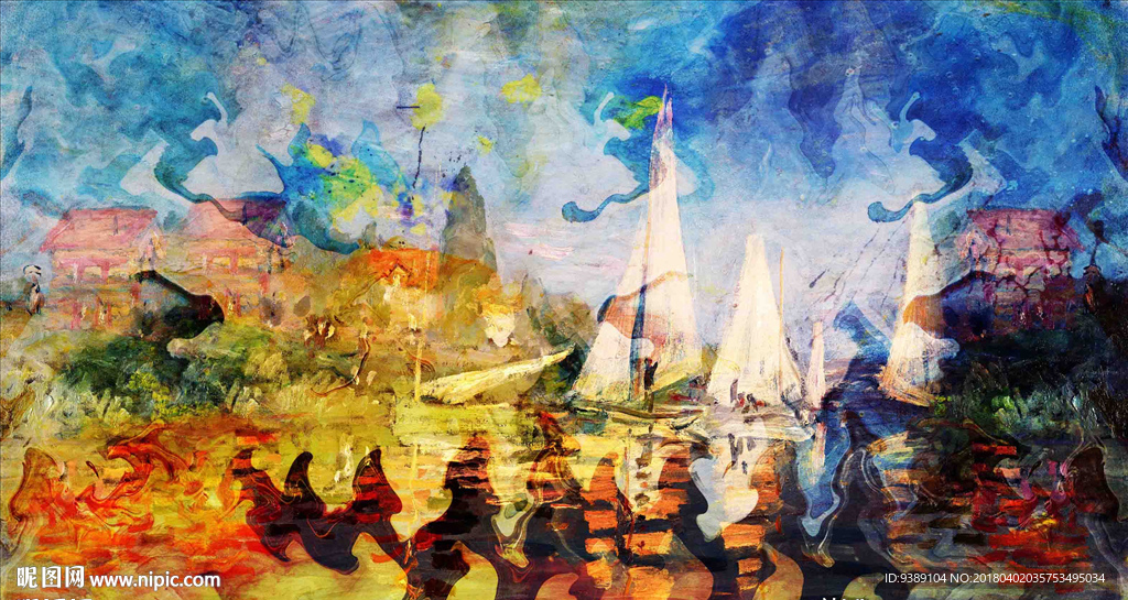 抽象油画