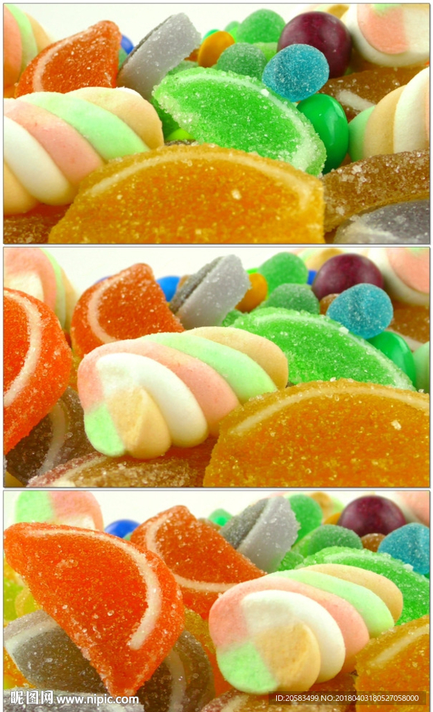 4K彩色甜食糖果