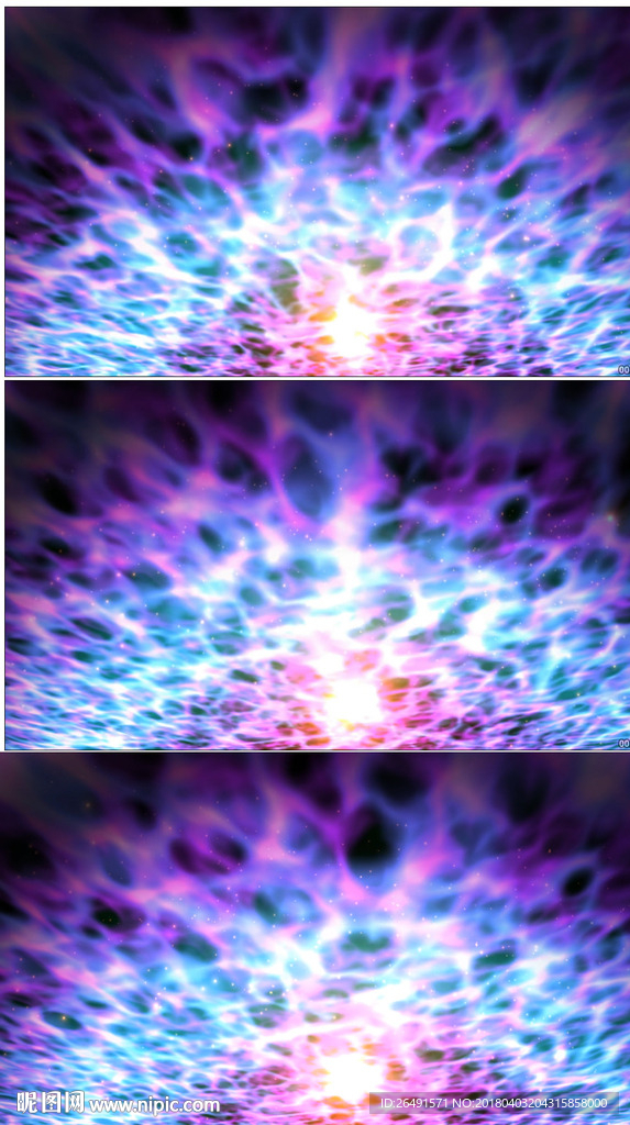 紫色神秘星空波纹彩色烟雾背景