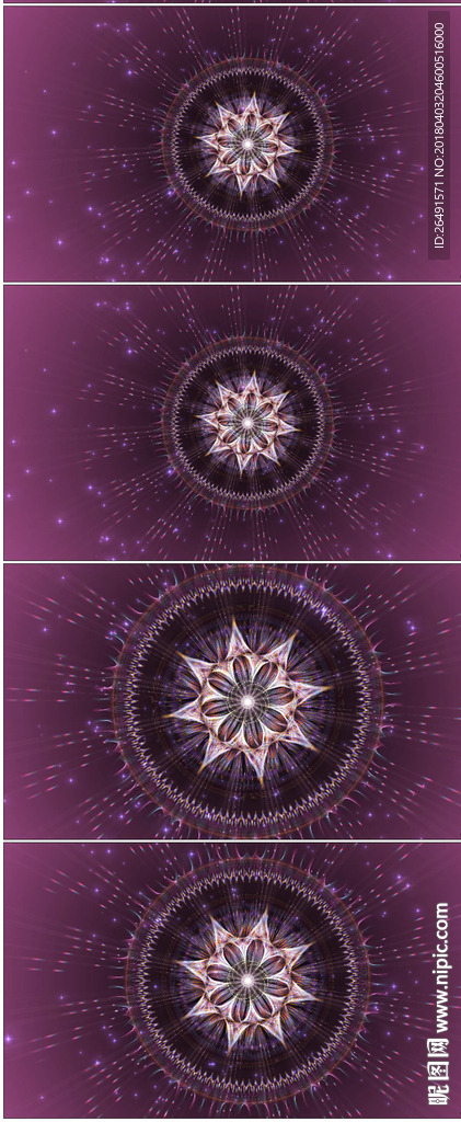 紫色星空神秘花朵唯美包装背景