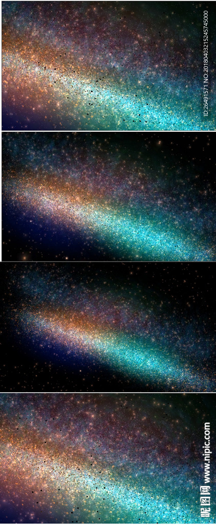 神秘宇宙金色星光蓝色星空背景
