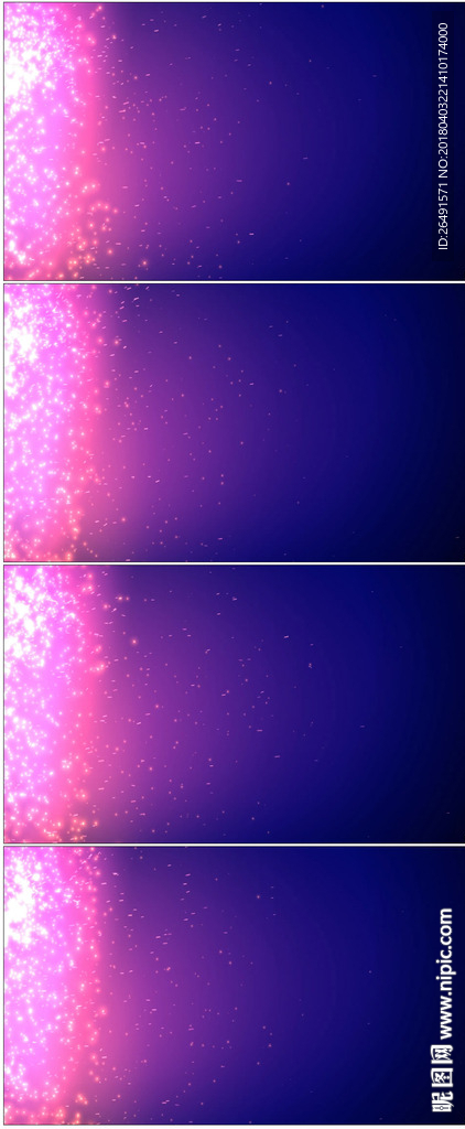 紫色光点光效星空婚庆爱情视频