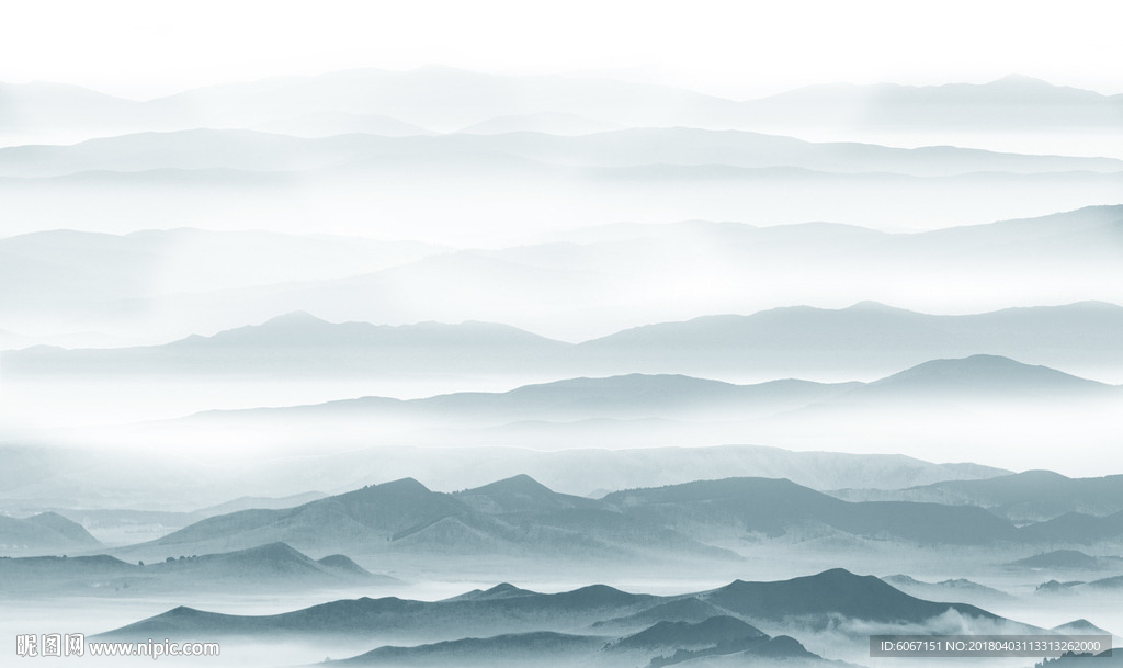 水墨山水画