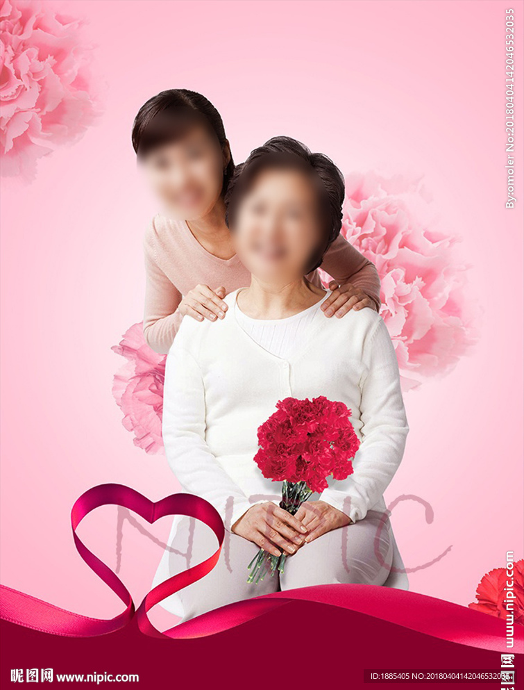 母亲节海报版式