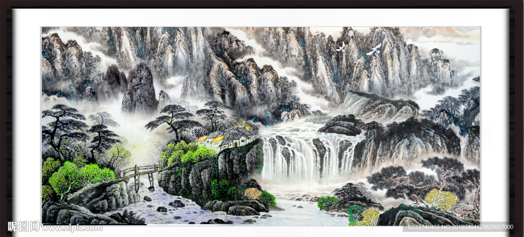 巨幅山水画