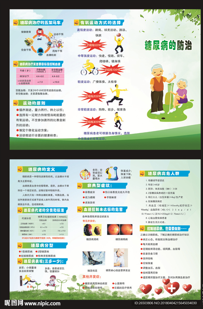 糖尿病三折页