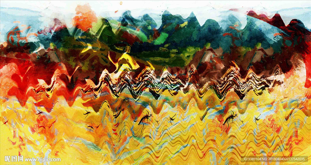 抽象水墨画